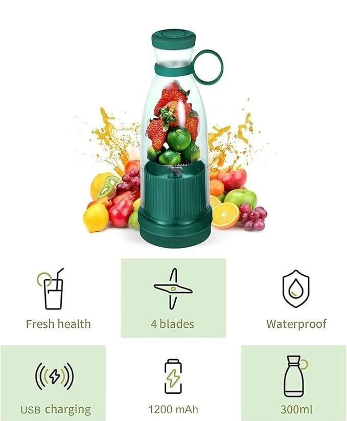 BlendFresh Mini Portable Blender | USB Rechargeable Smoothie & Juice Maker for Travel, Gym & Daily Use