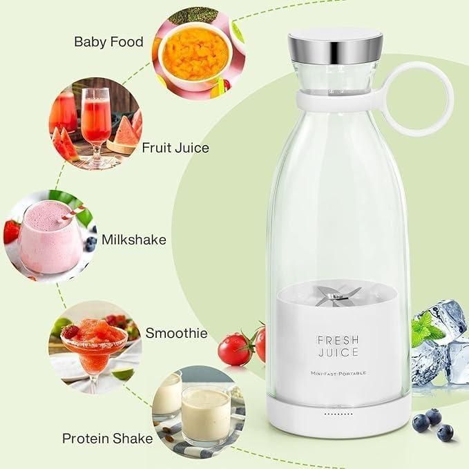 BlendFresh Mini Portable Blender | USB Rechargeable Smoothie & Juice Maker for Travel, Gym & Daily Use