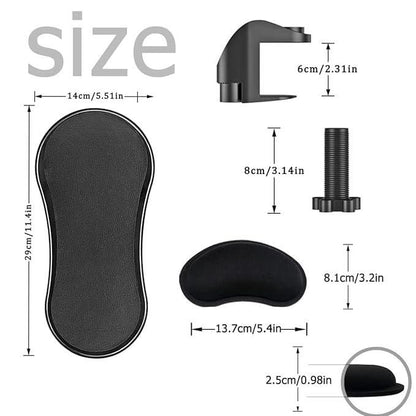 WristEase Desk Arm Rest Pad – Ergonomic Memory Foam Support for Long Hours of Typing & Work